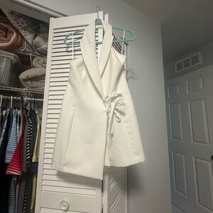 Zara White Halter Dress